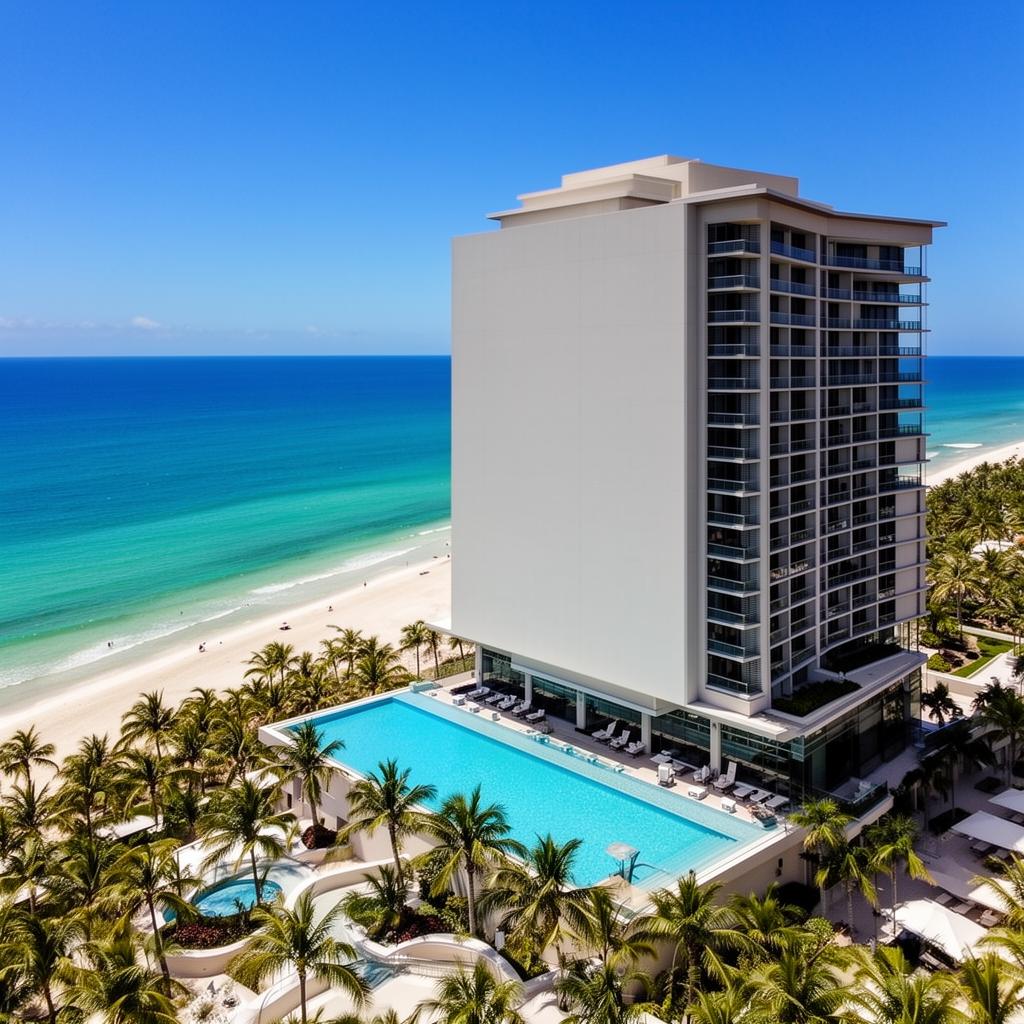 Luxury beachfront condo hotel residence