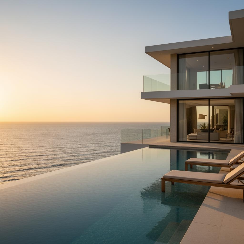 Luxury vacation rental villa with infinity pool