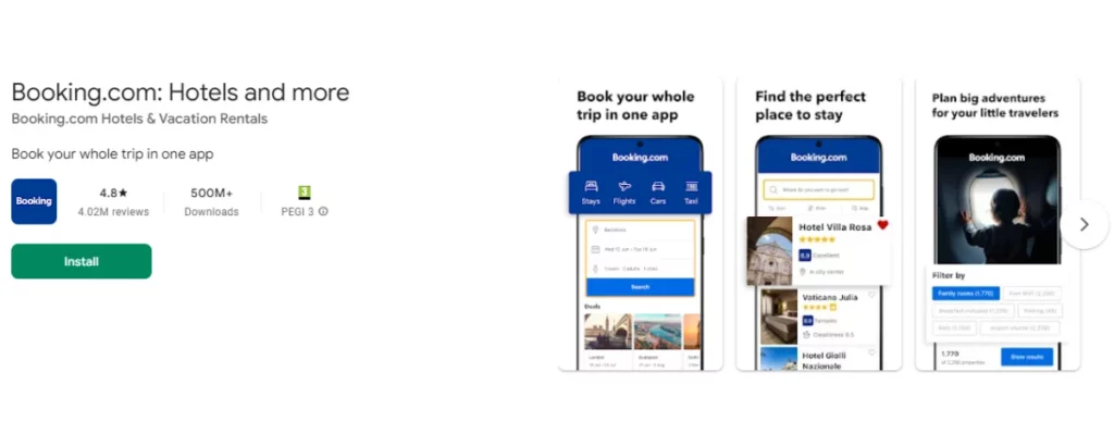 booking.com-appstore-page
